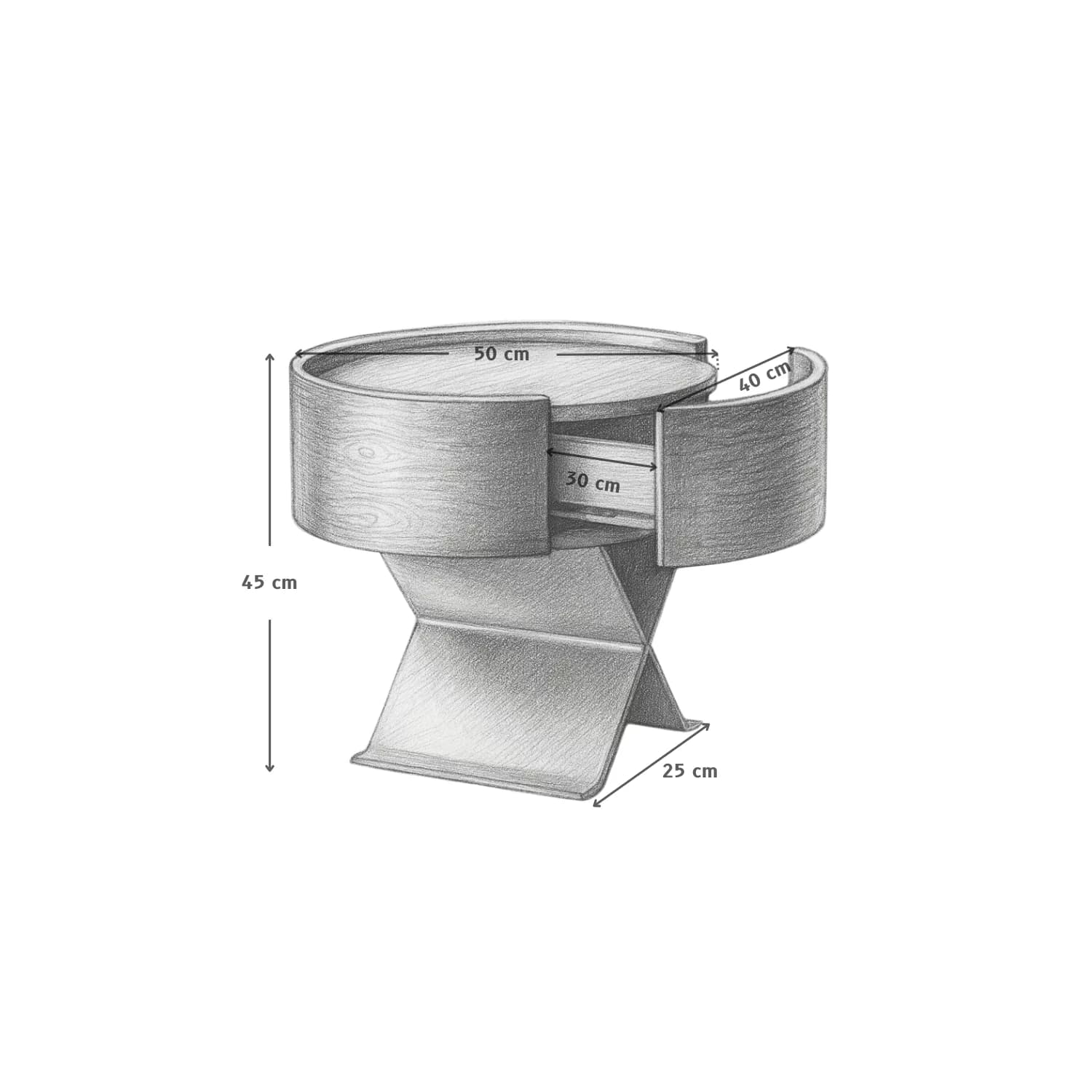 Moderno Bedside Table
