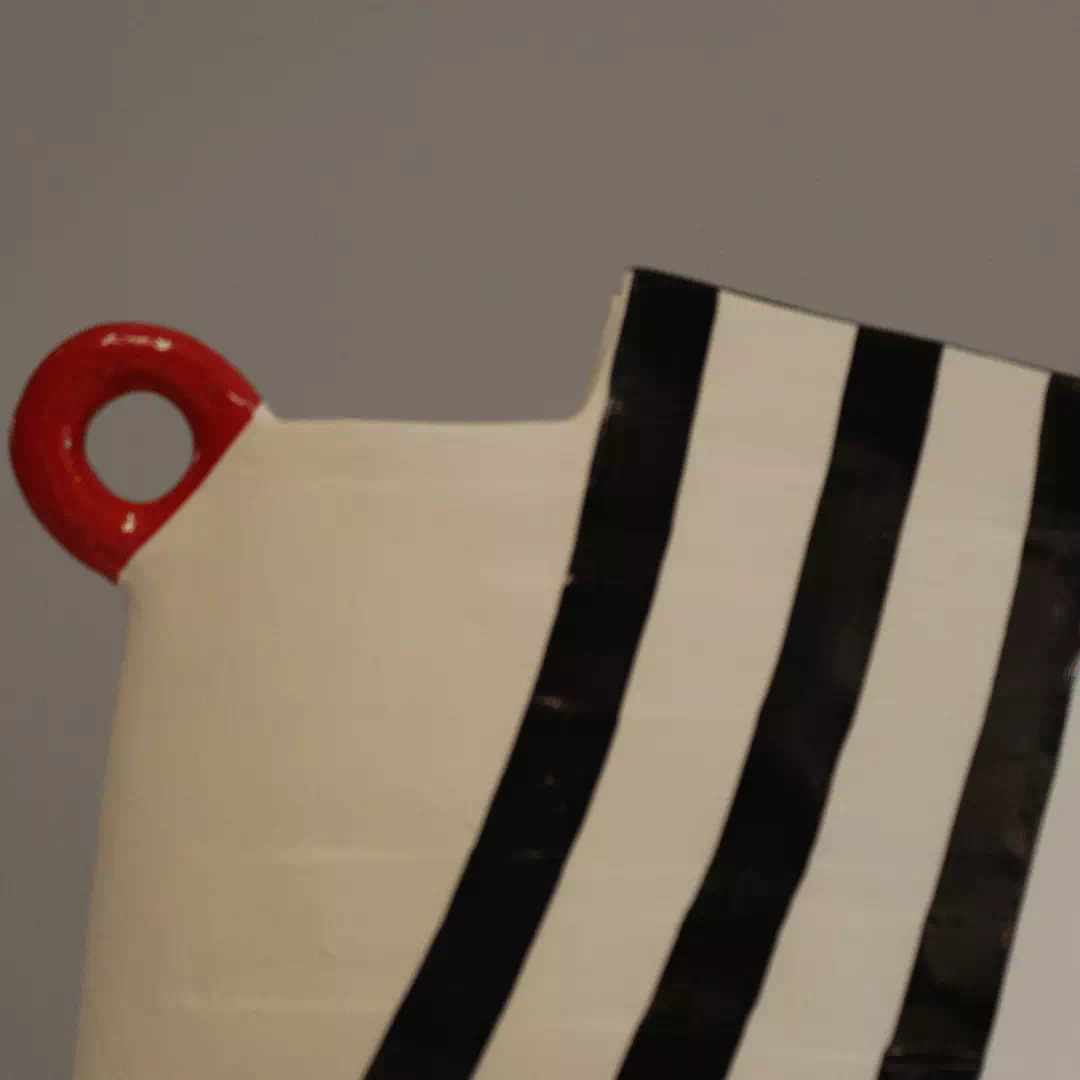 Scarlet Loop Vase