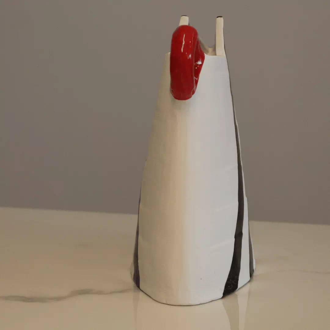 Scarlet Loop Vase