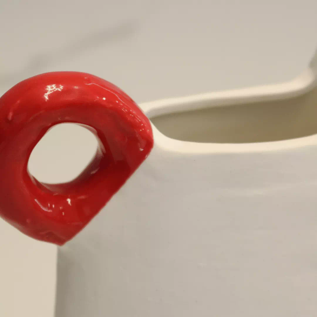 Scarlet Loop Vase
